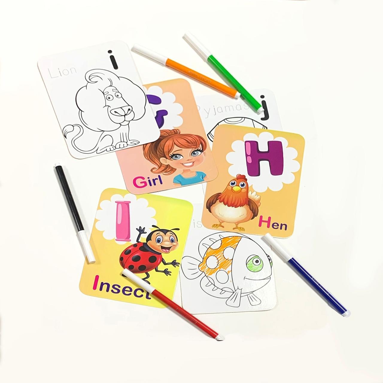 Alphabet Flash Cards - اكتب وامسح